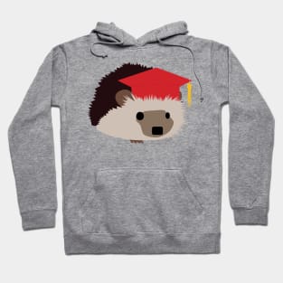 Graduation Hedgehog - Red Cap Hoodie